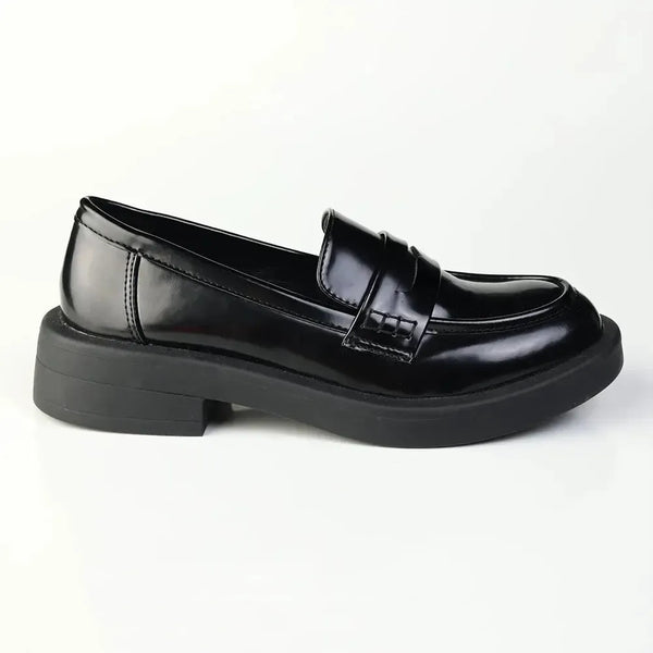 Madison Blessing Cut Out Saddle Loafer - Black