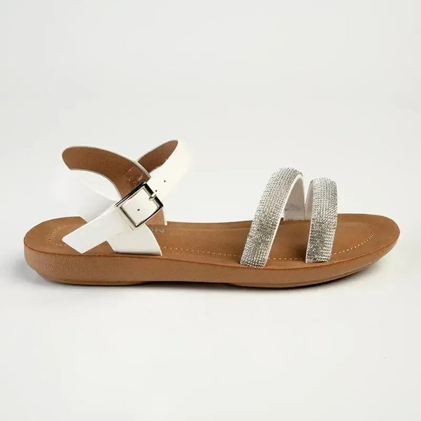 Madison Bling Sandal - White