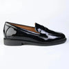 Madison Bliss 4 Loafer With Saddle - Black Patent