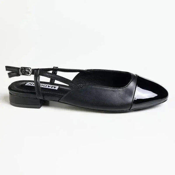 Madison Bluma 3 Toe Cap Slingback Pump - Black