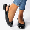 Madison Bluma 3 Toe Cap Slingback Pump - Black