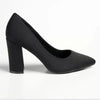 Madison Bora Block Heel Court - Black