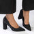Madison Bora Block Heel Court - Black