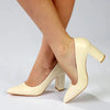 Madison Bora Block Heel Court - Off White