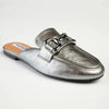 Madison Braidy Flat Mule With Trim - Pewter