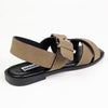 Madison Broad Strap Cross-over Sandals - Olive