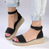 Madison Carina 3 Closed Back Espadrille Sandals - Black