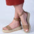 Madison Carina 3 Closed Back Espadrille Sandals -Taupe