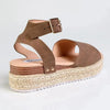 Madison Catherine Sleek Espadrille Sandals - Chocolate