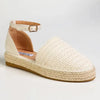 Madison Charlie Closed Espadrille Flats - Nude