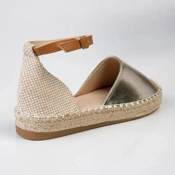 Madison Charlie Closed Espadrille Loafer - Gold