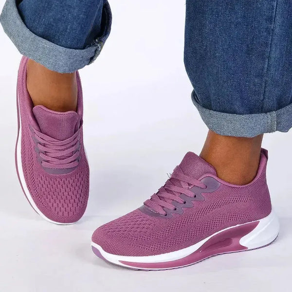 Madison Chick 1 Chunky Fly Knit Sneaker - Pink