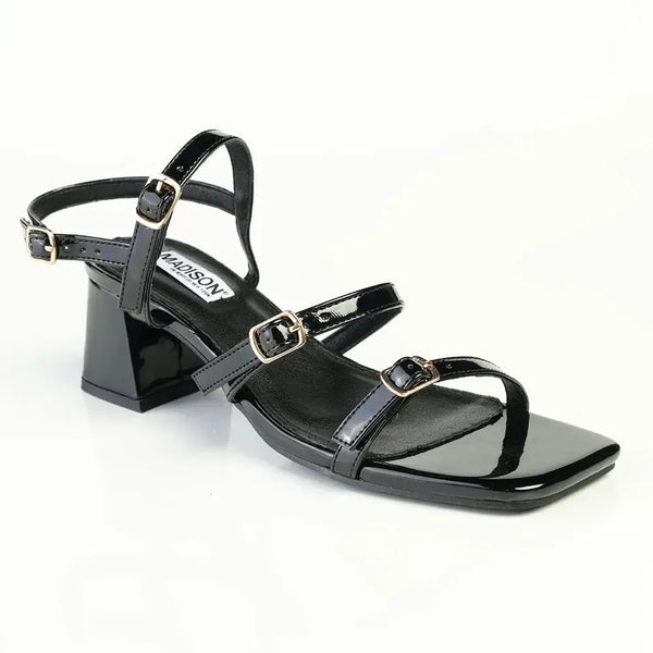 Madison Claire Block Heel - Black