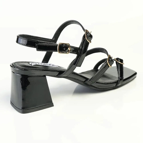 Madison Claire Block Heel - Black