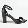 Madison Closed Back Ladies Sandal Heel - Black