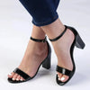 Madison Closed Back Ladies Sandal Heel - Black