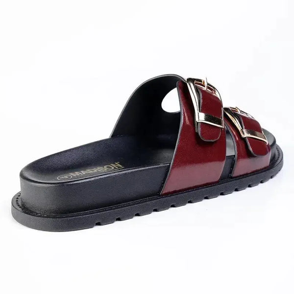 Madison Comfort Fashion Sandal - Burgundy