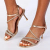 Madison Diamente Sandal Heel - Gold
