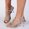 Madison Diamente Sandal Heel - Silver