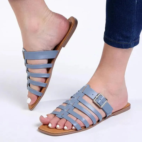 Madison Dodos 5 Strippie Flat Sandal - Blue