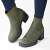 Madison Ella 2 Ribbed Gusset Ankle Boot - Khaki
