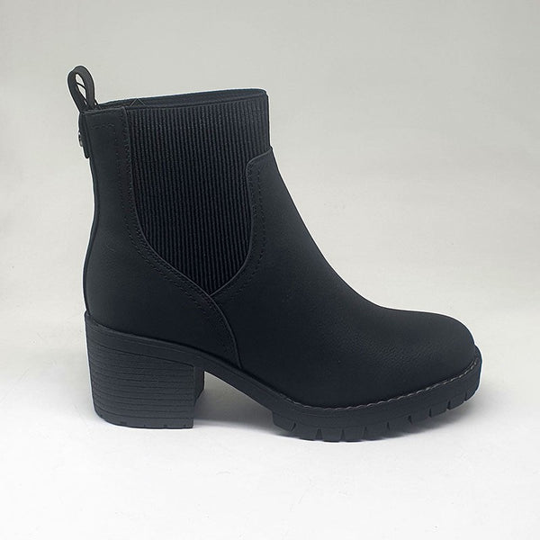 Madison Ella Chunky Ankle Boot - Black-Madison Heart of New York-Buy shoes online