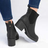 Madison Ella Chunky Ankle Boot - Black-Madison Heart of New York-Buy shoes online