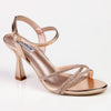 Madison Evening Heeled Sandals - Rose Gold