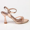 Madison Evening Heeled Sandals - Rose Gold