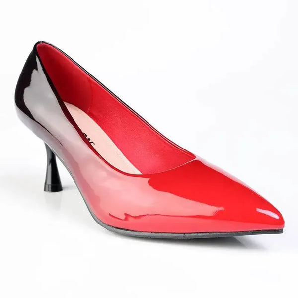 Madison Faded Fashion Court Heel - Faded Red