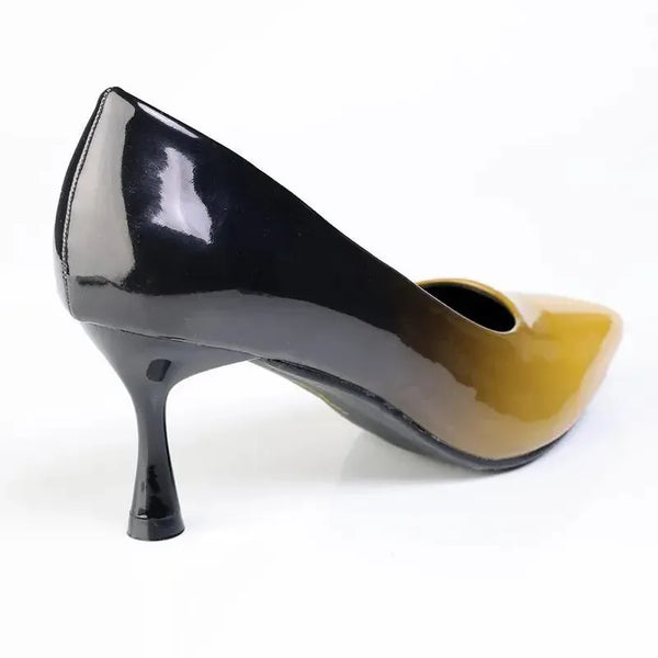Madison Faded Fashion Court Heel - Faded Yellow