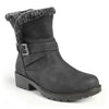 Madison Faith Fur Ankle Boots - Black