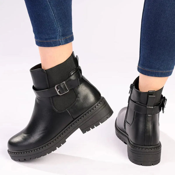 Madison Fashion Gusset Boot - Black