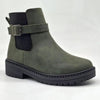 Madison Fashion Gusset Boot - Olive