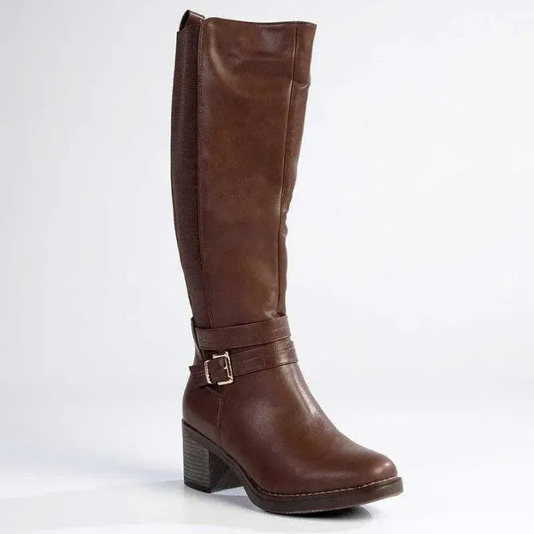 Madison Gabriella 2 Long Gusset Boots - Chocolate
