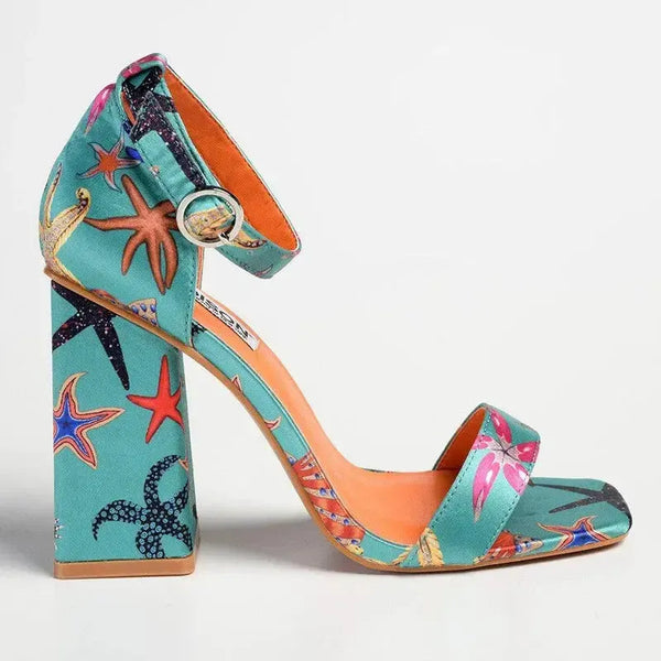 Madison Galaxy Heel - Green/Orange Multi