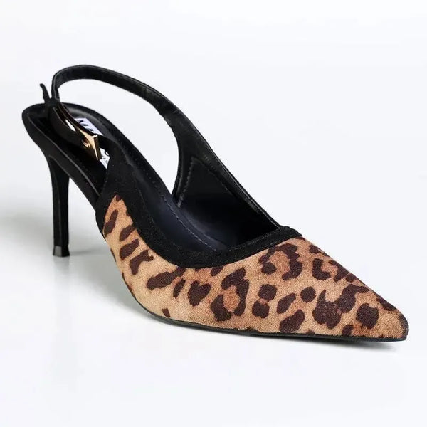 Madison Genevieve Lami Slingback - Leopard