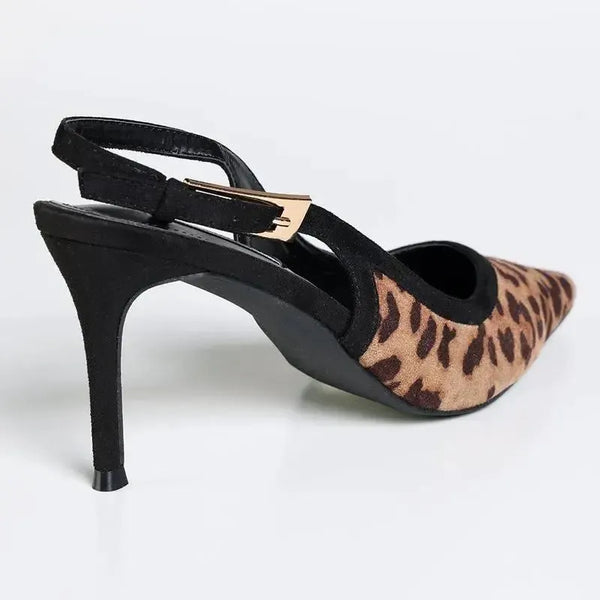 Madison Genevieve Lami Slingback - Leopard