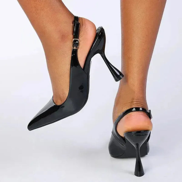 Madison Geraldine Hour-Glass Heel - Black