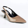 Madison Germani Pointy Toe Slingback - Dark Taupe