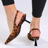 Madison Germani Pointy Toe Slingback - Leopard