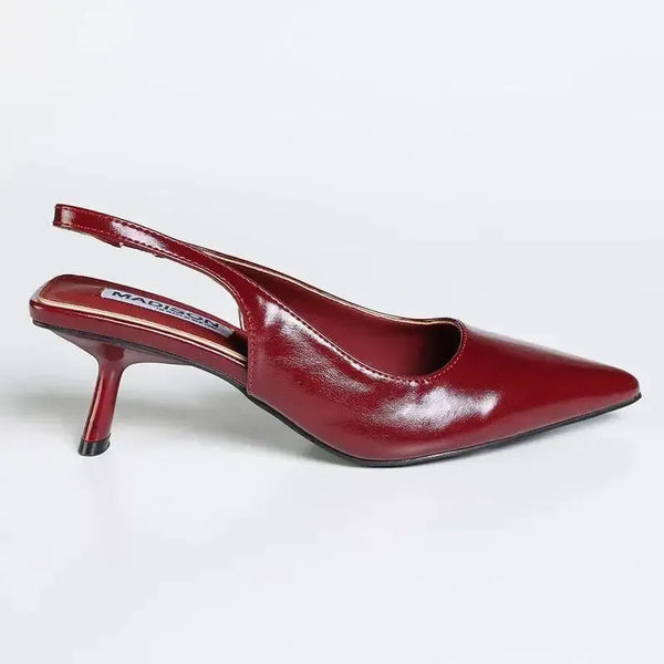 Madison Germani Pointy Toe Slingback - Red