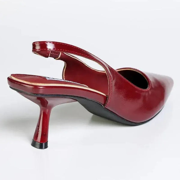 Madison Germani Pointy Toe Slingback - Red