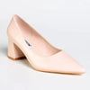 Madison Ginger Block Heel Court - Nude