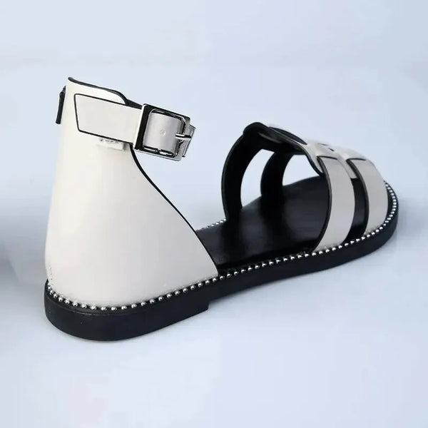 Madison Girls Closed Back Ankle Strap Sandals - Beige