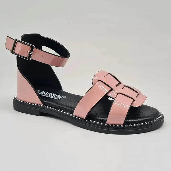 Madison Girls Closed Back Ankle Strap Sandals - Pink