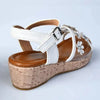 Madison Girls Vynal Wedge - White