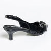 Madison Giselle Twin Buckle Slingback - Black