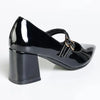 Madison Glinda Twin Buckle Mary Jane - Black