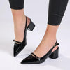 Madison Goddess Slingback - Black